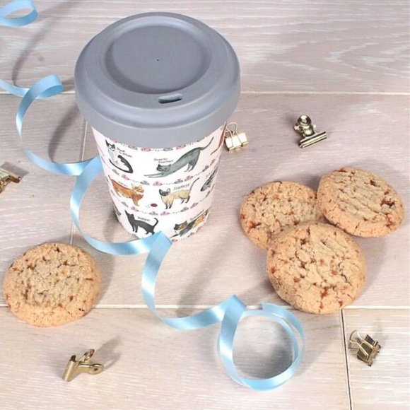 Milly Green Curious Cats Regular Bamboo Travel Mug - Picture 2 of 4